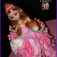 Ever After High Doll Cake