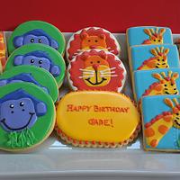 Jungle-theme cookies