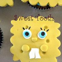 Spongebob Birthday Cupcakes
