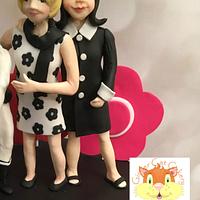 Couture Cakers International - Mary Quant inspired cake