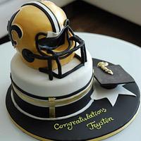 Graduation Cake for a huge fan of Saints