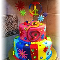 Lisa Frank Party Cake
