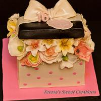 Flowers box cake :)