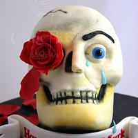3D Skull Cake