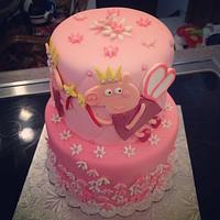 Peppa pig birthday cake