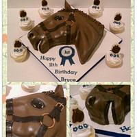 2D Head Horse Cake