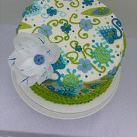 Apron Inspired Buttercream Cake