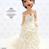 "The Bride" cake topper