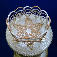 Art Nouveau theme Wedding cake
