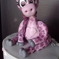 Purple Baby Giraffe cake