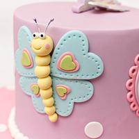 Pastel Butterfly Cake