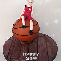 Niamh - 21st Birthday Basketball Cake