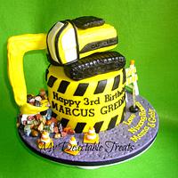 Marcus' Construction themed cake