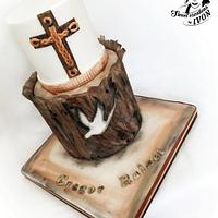 Confirmation Wood cake