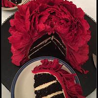 16th birthday Peony Cake (Yes it's a cake!)