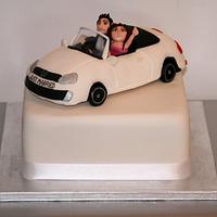 Car Wedding Cake