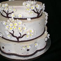 Blossom wedding cake