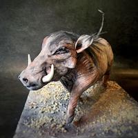 Warthog cake for the World Animal Day Collab