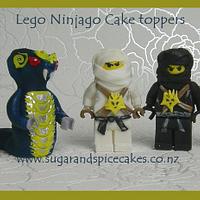 Ninjago Characters Cake toppers in fondant