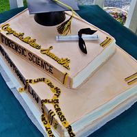 Buttercream Graduation Book cake