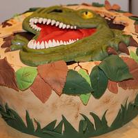 Tarta de Tiranosaurio Rex- Dinosaur Cake