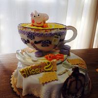 Peppa Pig in a cup of tea !!! 