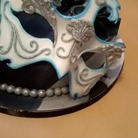 masquerade mask cake