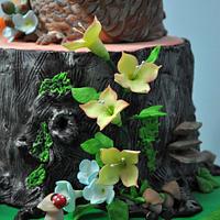 Fairy forest cake