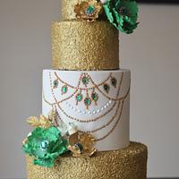 Emerald Anniversary Cake
