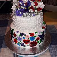 Folklore wedding cake 