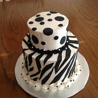 The black and white cake
