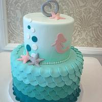 Ombre Mermaid Cake