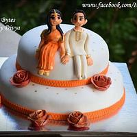 A Simple Wedding Cake