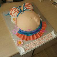 birthday and baby shower cake