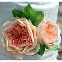 wafer paper austin roses