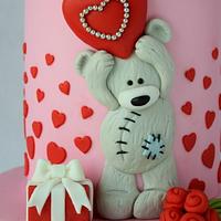 The greatest gift of all .... - Valentne's Day Cake