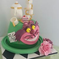 Alice in the wonderland cake 