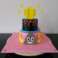 Smileys and emoticons cake