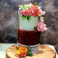  sugar flower cake