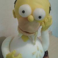 Homer simpsons cake 