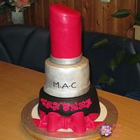 Mac Lipstick cake