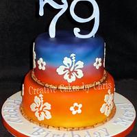 Hawaiian Theme 79th Birthday