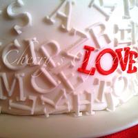 L-O-V-E Wedding Cake