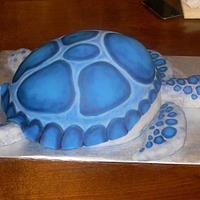 blue sea turtle