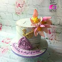 Angel theme cake 
