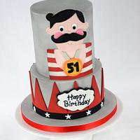 Strongest Man on Earth Birthday Cake