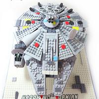Lego Millennium Falcon cake 