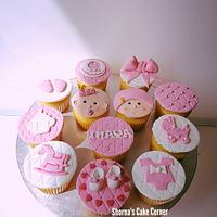 Baby shower  cupcakes 