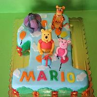 Cake Winnie the pooh and his friends