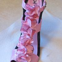 Pink Ruffled Shoe